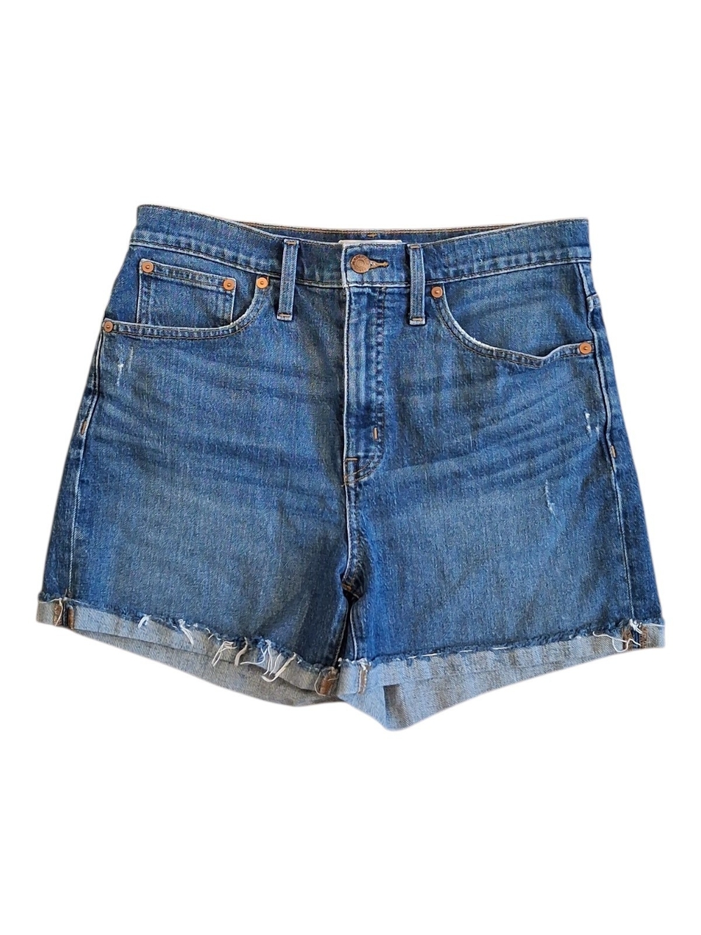 Madewell Blue Denim Cutoff Shorts - Picture 1 of 4